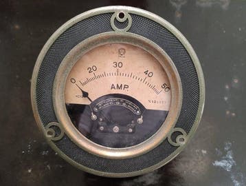 Werkgereedschap - Antieke CGS-amperemeter