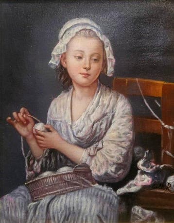 Scuola europea (XX), da Jean-Baptiste Greuze - La
