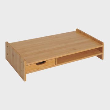 Bamboe Monitorstandaard met Lade en Opbergvak - 49x25.5x11.5, Verzenden, Nieuw