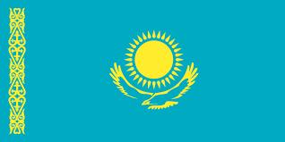 Nienhuis Montessori stoffen vlag Kazachstan, Verzenden, Nieuw