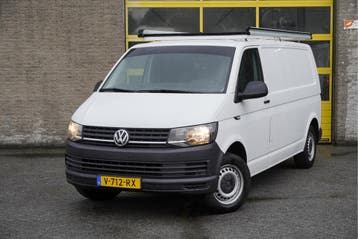 Volkswagen Transporter L2H1 | Financial Lease voor 194 p/mn, Stof, Gebruikt, Overige carrosserieën, Wit