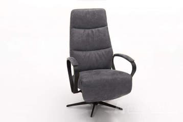 Relaxfauteuil Hitzum - relaxfauteuils - Grijs, Nieuw, Grijs, Stof