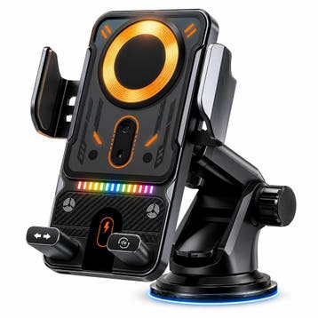 15W Draadloze Auto Telefoonhouder – Sensor & 360° Draaibaar, Verzenden, Nieuw, Auto