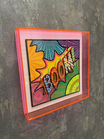 KIRAS - BOOM! 25x25cm FUCSIA NEON