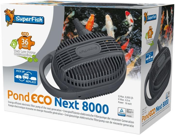 NIEUW! Zuinige vijverpomp SuperFish Pond Eco Next 8000 36 w, Tuin en Terras, Vijver-toebehoren, Vijverpomp, Nieuw, Ophalen of Verzenden
