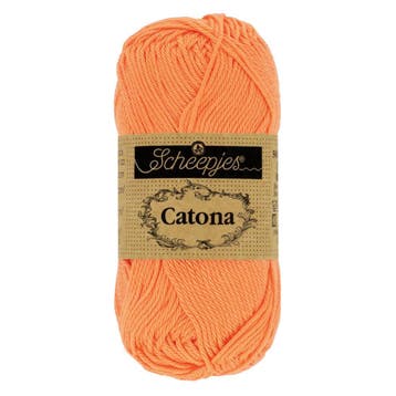 Scheepjes Catona 25g - 386 Peach - Haakgaren / Breigaren, Ophalen of Verzenden, Nieuw, Breien of Haken, Wol of Garen