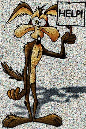 David Law (1967) - Crypto Tex Avery - Vil Coyotte, Antiek en Kunst