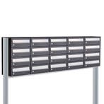 Brievenbusunit Hive set vrijstaand 5-breed, 4-hoog - zwart, Tuin en Terras, Verzenden, Nieuw