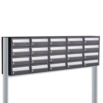 Brievenbusunit Hive set vrijstaand 5-breed, 4-hoog - zwart, Verzenden, Nieuw