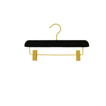 Hanger kids black Sofi 30 cm with gold hook