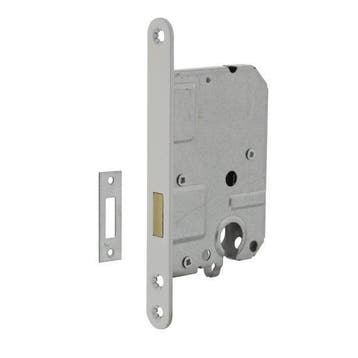 Woningbouw cilinder kastslot wit 55 mm - voor binnendeur..., Ophalen of Verzenden, Nieuw, Overige materialen, Slot