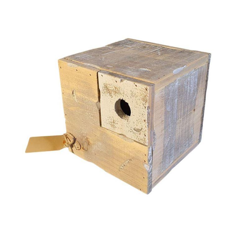 Vogelhuisje Kubus - Modern Design met Natuurlijke Uitstra..., Huis en Inrichting, Woonaccessoires | Overige, Nieuw, Ophalen of Verzenden