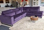 Hoekbank Naarden - hoekbanken - Paars, Nieuw, 150 cm of meer, Stof, 250 tot 300 cm