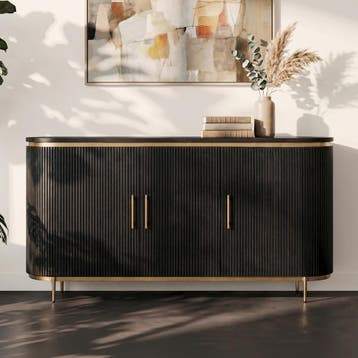 *WOONWINKEL* Tower Living Rivello Dressoir Ovaal Met Messing, Verzenden, Nieuw