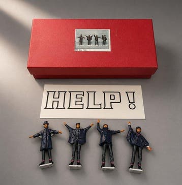 Beatles - Figurine, Help! miniatuur loodfiguren-set van, Nieuw in verpakking