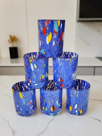MurArt - Drinkset (6) - Glas - Murrine Millefiori