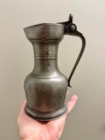 Kruik - Tin - Kelchkanne uit Vevey rond 1750