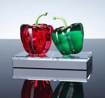 Kristallen Chili Peper Ornament – Decoratief Glasbeeldje, Verzenden, Nieuw