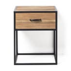 Nachtkastje Charlie met lade - 50x40x40 cm, Verzenden, Nieuw