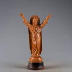 Jezus Christus beeld - 30 cm - Teak - 1960-1970