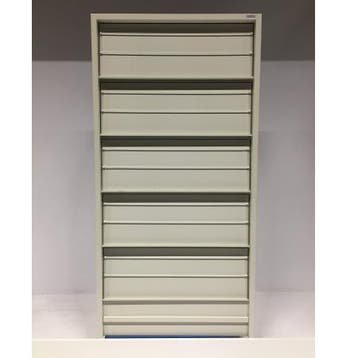 (MDK-106337) Overtoom folderkast creme, Ophalen of Verzenden, Gebruikt