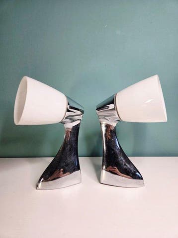 IKEA - Wandlamp (2) - Granit V9503 - Glas, Metaal -