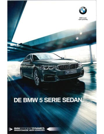 2017 BMW 5 SERIE SEDAN BROCHURE NEDERLANDS, Nieuw, BMW, Author