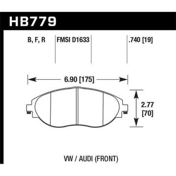 Hawk 15-16 Audi S3 HPS Street Front Brake Pads, Ophalen of Verzenden, Nieuw