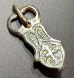 Byzantijns Brons Prachtige gesp met engelenvleugels &