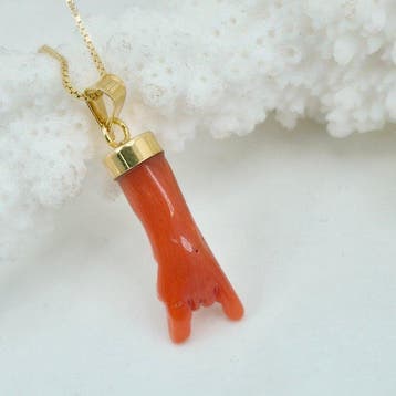 Koraal - Zilver, Verguld, Zonder voorbehoud - Ketting met, Nieuw