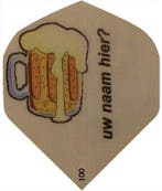 Dartflights Bedrukken Met Bierpul En Naam, Sport en Fitness, Darts, Ophalen of Verzenden, Nieuw, Pijlen