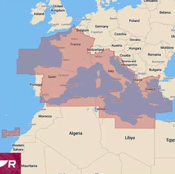 Raymarine LightHouse Chart Preloaded MED - Mediterranean, Ophalen of Verzenden, Nieuw