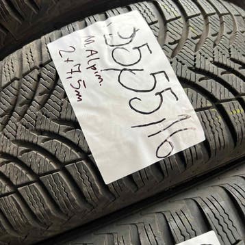 2 x Michelin Alpin 195-55-16 Winterbanden 7,5mm, Gebruikt, 16 inch, Band(en), Personenwagen