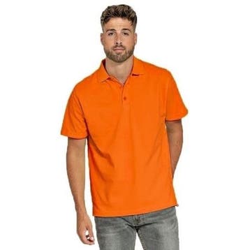 Poloshirt oranje voor heren - Oranje shirts, Ophalen of Verzenden, Nieuw