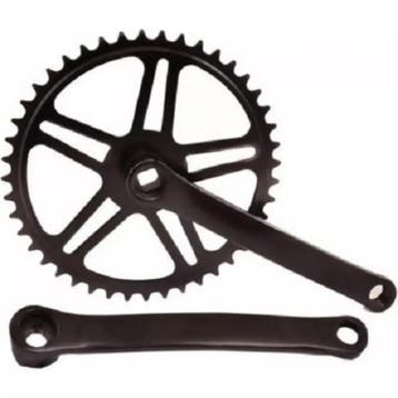 Falkx MTB/ATB crankstel - 44 tanden - staal - 170 mm - zwart, Fietsen en Brommers, Fietsonderdelen, Ophalen of Verzenden, Nieuw