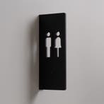 Oacklux Toiletbord Restro Zwart - Man en Vrouw, Nieuw in verpakking