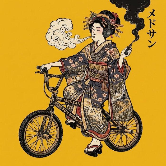 MEDSAN - Kyoto Ride () - Signé, Antiek en Kunst, Kunst | Designobjecten