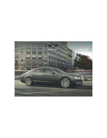 2013 BENTLEY CONTINENTAL FLYING SPUR BROCHURE FRANS, Nieuw, Author
