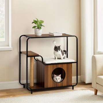 Kattenmeubel met krabpaal en huisje - 73 x 33 x 73 cm, Verzenden, Nieuw