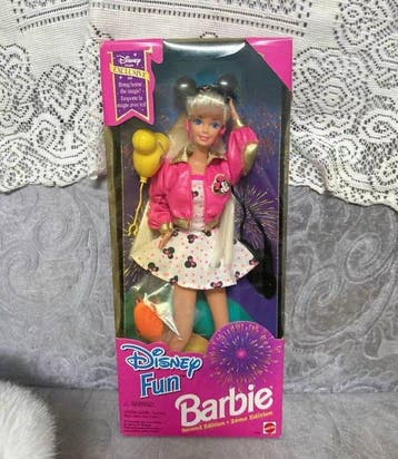 Mattel - Speelgoedfiguurtjes Disney Fun Barbie - 1990-2000