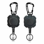 Fako Bijoux - 2x Robuuste Uittrekbare Sleutelhanger Met, Verzenden, Nieuw