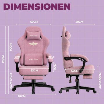 Ergonomische Bureaustoel -  Office Chair - Gamestoel - Volwa, Verzenden, Zo goed als nieuw