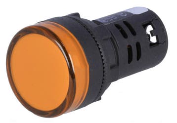 Controlelampje - LED indicator - 230V - 22mm - Geel, Ophalen of Verzenden, Nieuw, Schakelaar