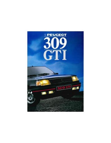 1988 PEUGEOT 309 GTI BROCHURE NEDERLANDS, Nieuw, Peugeot, Author