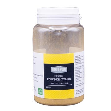 BrandNewCake Kleurpoeder Geel 25g (vette massa), Verzenden, Nieuw