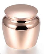 Mini urn rvs klassiek klein rosé goud Graveren mogelijk, Nieuw