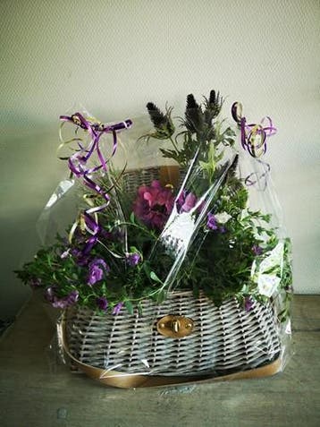 Mand picknick pluk reiskoffer rotan whitewash groot met, Ophalen of Verzenden, Nieuw