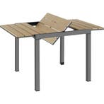 Tuintafel Inca Aluminium, uitschuifbaar, houtlook - zwart/br, Verzenden, Nieuw