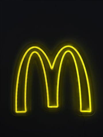 McDonalds M - Lichtbord - acryl