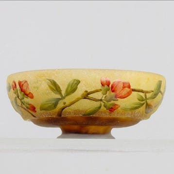 Daum Frères - Daum - Kom - Glas - Prunus